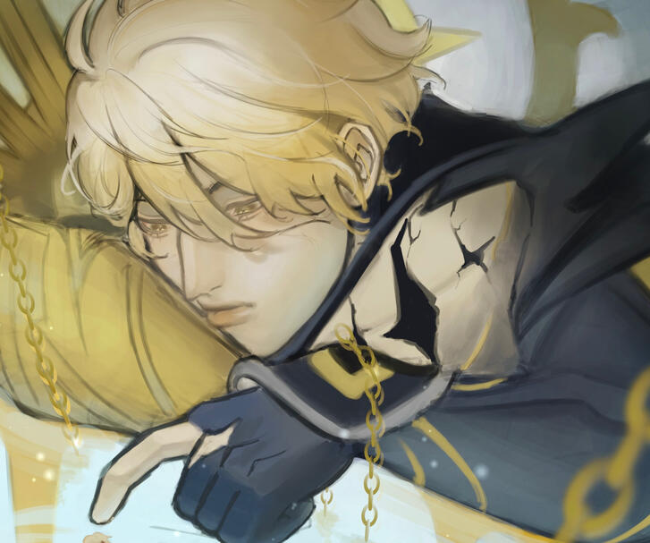 Half body (rendered) + background